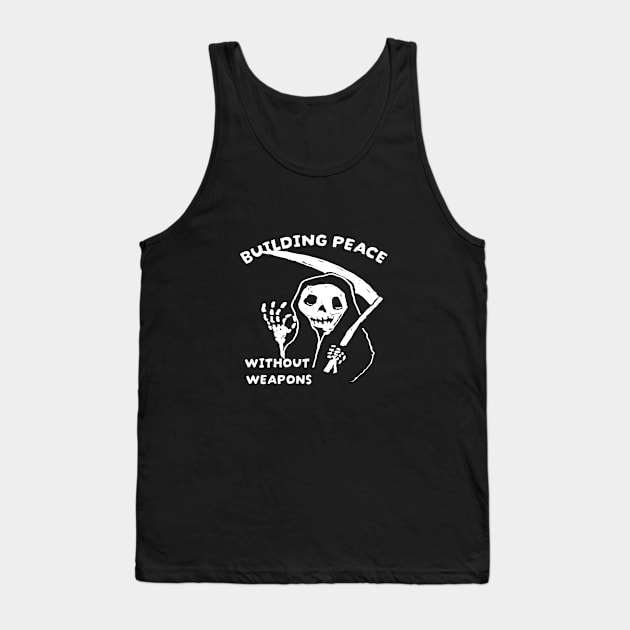 skull funny slogan Tank Top by Roocolonia